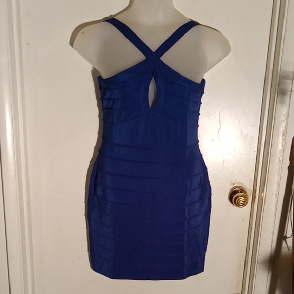 Women's Blue Dress New With Tags Size 10 Some Stretch